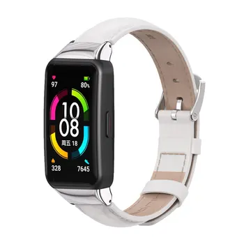 Näiteks Huawei Band 6 Rihm Ehtne Nahk Smart Watch Randme Vöö jaoks Honor Band 6 Käevõru Käepaela Asendamine Tarvikud