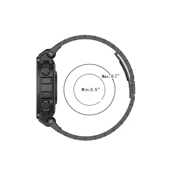 Uus Roostevaba terasest watchband Rihmad Xiaomi Amazfit T-Rex Luksus Käepaela Asendamine Käevõrud Jaoks Huami Amazfit T-Rex Pro