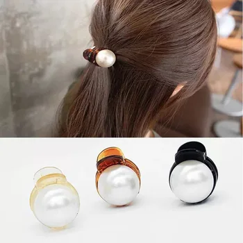 Korea Fashion Mini Ring Pearl Juuksed Küünis Naiste jaoks Tüdrukud, Juuksed Juuksenõelad Barrettes Juuksed Krabi Klipid moodustavad Vahend Juuste Aksessuaarid