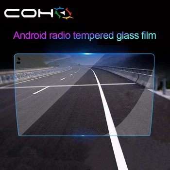 Auto Android Radio Navigation GPS-i Ekraani kaitsekile Karastatud Film