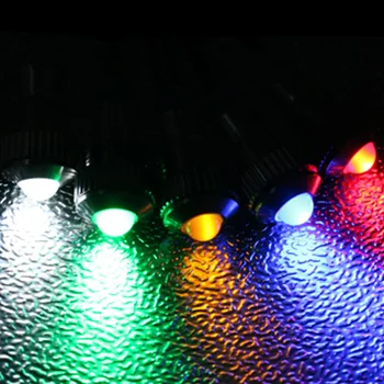 10mm 1tk Nõgus pea LED Metallist Märgutuli 10mm veekindel Signaal lamp, 6V 12V 24V 220v punane kollane sinine roheline valge