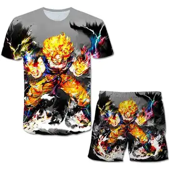 Dragon Ball Vegeta Tshirts Poiste Püksid Suvel Lühikesed Varrukad Lapsed Riided Jaapani Anime Poiste T-Särk, Lühikesed Püksid Laste Riided Komplekti