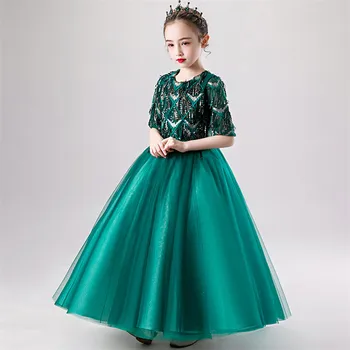 2021Spring Suvel Luksus Uute Laste Tüdrukud Elegantne Tutt Sünnipäeva, Pulmapidu Printsess Kohev Kleit Lapsed Klaver Kostüümid Kandma