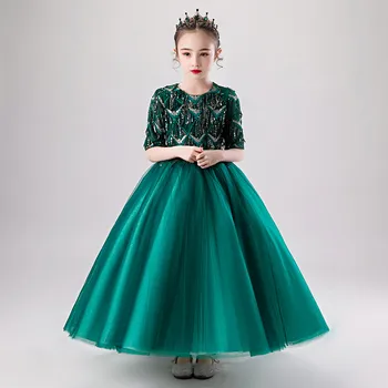 2021Spring Suvel Luksus Uute Laste Tüdrukud Elegantne Tutt Sünnipäeva, Pulmapidu Printsess Kohev Kleit Lapsed Klaver Kostüümid Kandma