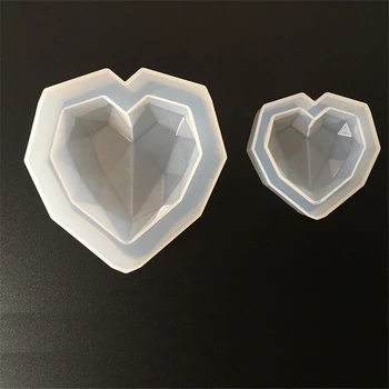 3D Diamond Seep Hallitusseened Armastus Südame Kuju Küünal silikoon hallituse Kook Kaunistamiseks Šokolaadi Küpsis Muffin Küpsetamine vahend hallituse Magustoit