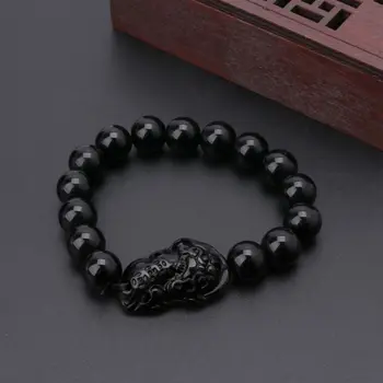 2021 Uus Feng Shui Obsidian Kivi Rikkuse Pi Xiu Käevõru Meelitada Rikkuse ja Õnne