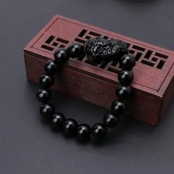 2021 Uus Feng Shui Obsidian Kivi Rikkuse Pi Xiu Käevõru Meelitada Rikkuse ja Õnne