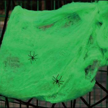 Halloween Spider Web Teenetemärgi Stseeni Rekvisiidid Valge Veniv Ämblikuvõrk Õudus Halloween Pool Garden Home Bar Kummitab Maja, Decor