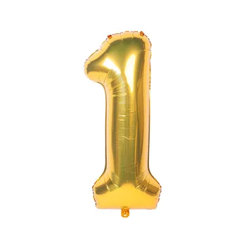 40 Tolline Kuld Digitaalse Heelium Foolium Sünnipäeva Õhupalli Number 0 1 2 3 4 5 6 7 8 9 Rhinestone koogikarpides torukübar Aastapäeva teenetemärgi