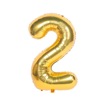 40 Tolline Kuld Digitaalse Heelium Foolium Sünnipäeva Õhupalli Number 0 1 2 3 4 5 6 7 8 9 Rhinestone koogikarpides torukübar Aastapäeva teenetemärgi