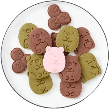 6TK Nurgas Bio Set Cookie Cutters 3d Cartoon Hallituse Plastikust Vajutades Lõbus, Küpsetamine, Ehisliist Ükssarvik Küpsise Hallituse DIY Küpsise Vahendid