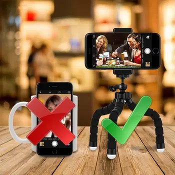 Sponge Kaheksajalg Statiivi Mobiiltelefoni Bth Selfie Kaamera Komplekt Seista Live Seista Bracket Statiivi Telefon Digikaamera Omanik Seista