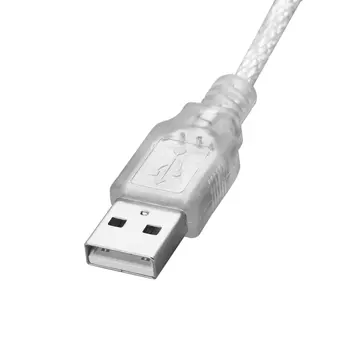 1,2 m USB 2.0 Mees, Et Firewire iEEE 1394 4-Pin Mees iLink Adapter Kaabel Mees Mees Kaabel Hele Valge Paindlik Kaabel