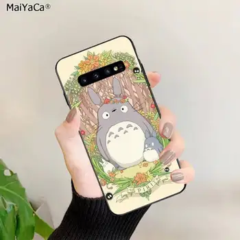MaiYaCa Cartoon Studio Ghibli Spirited Away Totoro Bling Telefoni puhul Samsungi S10 5G S7 SERV S8 S9 S10 S20 PLUSS S10Lite