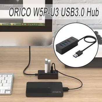 Orico W5P-U3 4 Ports USB 3.0 Desktop Hub Toetab OTG Funktsiooni 5V Micro-USB Pordiga