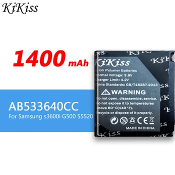 Algne KiKiss AB533640CC AB533640CU Batteria Samsung S6888 S3710 S3600 GT-S3600i S3930C S3601 S5520 S569 F338 aku