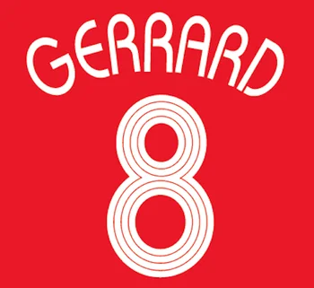 2008. aasta UCL Meistrite Nameset #8 Gerrard #14 Alsonso #9 Fowler Trükkimine Soojuse Prindi Jalgpall