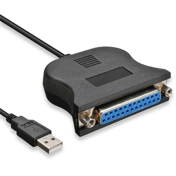 USB To Parallel Printer Cable Adapter USB 2.0 Meeste DB25 Naine Paralleel Port Printeri Converter Kaabel IEEE 1284 Arvuti