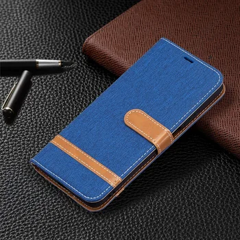 Õigekirja Värv Denim Leather Case For iPhone 6 6S 7 8 Plus SE 2 11 12 Pro X-XR, XS Max mini Klapp Rahakott Magnet Kaardi Telefoni Kate