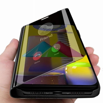Smart Mirror Flip Case For Samsung Galaxy S21 5G S21 Ultra S20 S21 FE S20 S10E S8 S9 Plus Samsungi Lisa 20 Ultra 10 9 8 Kaas