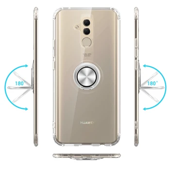 Luksus Põrutuskindel Pehme Omanik Juhtudel Jaoks Huawei Mate 20 Lite Full Kaas Huawei Mate 20 Lite Magnet Rõngas Kanduri Korral