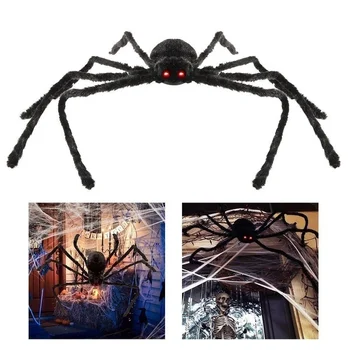 1TK Halloween Rippuvad Kaunistused Giant Spider Maja Kummitab Väljas Õue Halloween Spider Decor Maja Kaunistused