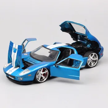 Jada lapsed 1/24 skaala Ford GT 2005 superauto neid sport võidusõiduauto Diecast mudel auto mänguasi metallist kingitused pisipildid kingitus täiskasvanud kogumine