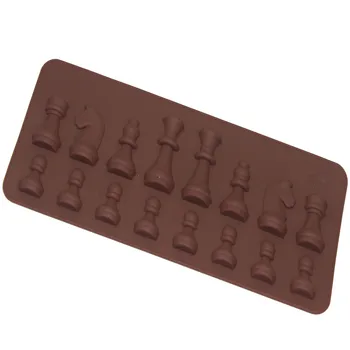 Silikoon Šokolaadi Hallitus Rahvusvahelise Male Šokolaadi, Küpsetamine, Tööriistad, Non-stick Silikoon Kook Hallituse Jelly Candy Hallitusseened Köök Hallitusseened