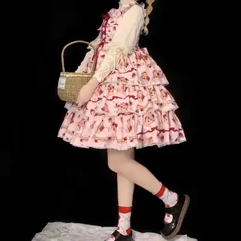 Jaapani Magus Printsess Jsk Muinasjutt Lolita Kleit Vintage Kawaii Girls Gooti Kooki Pulmad Short Gown Cosplay Kawaii Kleidid