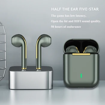 J18 TWS Traadita Kõrvaklappide Bluetooth Kõrvaklapid Peakomplekti Tõsi, Traadita Earbuds iPhone 12 11 Pro Max X-XR, XS-Vabad Kõrva Pungad