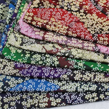 CF635 Jaapani Sakura Riie Kimono Silk Brocade Riie kodutekstiilid Teenetemärgi Riie Käekott DIY Riie