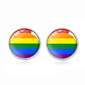 Vikerkaar LGBT-Gay-Pride Kalliskivid Mood Crystal Kivi Kõrvarõngad Naistele Mees Ehted Tarvikud