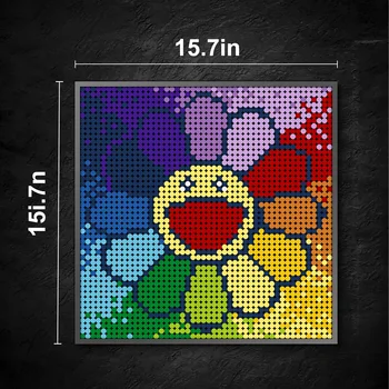 2304 TK Sun Flower Pixel Mosaiik Kunsti Maali Kogumise KES ehitusplokid Tellised Teenetemärgi Mänguasjad Lastele Kingitused