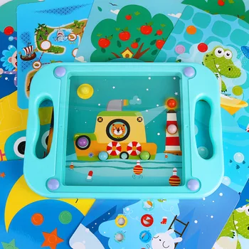 3D-Lapsed, Haridus Mänguasjad Lastele Baby Puzzle Montessori Maze Tasakaalu Mängud, Mänguasjad Väikelastele 2-4 Aastat Anime Multikas Kaardid