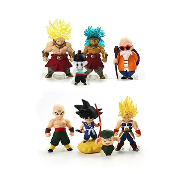 16pcs/set Dragon Ball Z Son Goku Vegeta Tegevus Mini Joonis Super Saiyan Figura Lapsed Kingitus Figuriin Mänguasjad