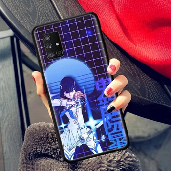 Vaporwave Glitch Anime Telefon Case for Samsung Galaxy A51 A71 A21s A31 A41 M31 A11 M51 A12 M31s A01 A91 M11 A42 A32 5G Kate Capa