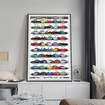 Lõuend Plakatid ja Pildid Mood Racing Cars Maailma Plakat Seina Art Lõuend Maali Tuba Home Decor Seina Art Lõuend Trükib