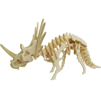 Fashion Loominguline 3D Imitatsioon Dinosaurus Skelett Puzzle DIY Puidust Hariduslik Mänguasi Käsitöö Lastele Kingitus Multi Tüüp Suurus