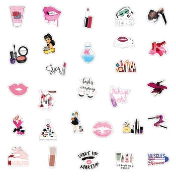 50tk Armas Tüdrukud iga Päev Kosmeetika Kleebised Graffiti Veekindel DIY Rula Reisi Kohver Telefon, Sülearvuti Pagasi Lapsed Tüdruk Mänguasjad