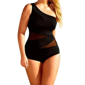 Seksikas Ühes Tükis Bikiinid Komplekti Pluss Suurus Tahked Värvi Varrukateta Suvine Supelrõivad Naiste 2021 Mood Maillot De Bain Bikinis Mujer