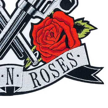 Punk Guns N Roses Kolju Raud Tikandid Biker Plaastrid Kleebised Riided, Tikandid Mootorratta Jope Seljakoti Suured Plaastrid