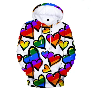 Trendikas Naljakas Huumor LGBT Armastus Kiri 3D Print Hupparit Pusad, Meeste/Naiste Pika Varrukaga Dressipluus Vabaaja Värvikas Pulloverid