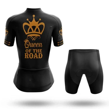 2021 Kuninganna Maantee Naiste Rattasõit Jersey Set Suve Riided Road Bike Särgid Sobivad Jalgratta Püksid, Rinnatüki MTB Kanda Maillot Ropa