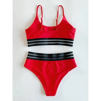 Seksikas Kõrge Vöökoht Bikiinid 2021 Ujumine Kandma trikoo Suvel Supelrõivad Naiste Bikinis Set Beach kanda Ujumistrikoo Naistele Biquini