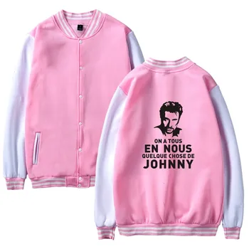 Johnny Hallyday baseball Jacket meeste/naiste ühtsete mantel talve mood dressipluus soe hip-hop kolledži naiste Jakid riided