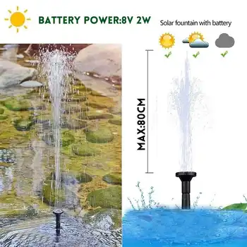 2W 300L/H Mini Päikeseenergia Paneeli veepump Kodu Aia Kaunistamiseks Väljas Maastiku Ujuvad Purskkaev Jaoks Birdbath Bassein Tiigi