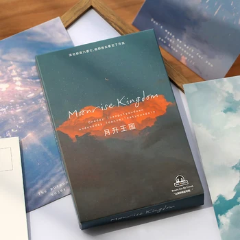 30 tk/set Moonrise Kingdom Sarja õnnitluskaart Postkaart Sünnipäeva Kiri, Ümbriku Kingitus Kaart Seada Sõnum Kaart