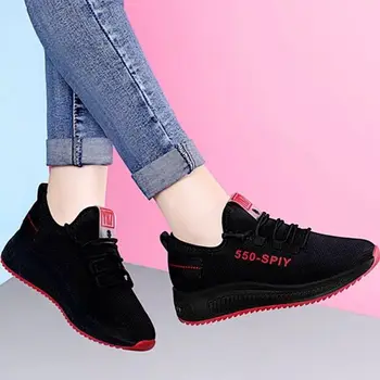 Naiste kingad hingav töötab spordijalatsid õpilane trend õpilane naiste korea kingad, vabaaja jalanõud