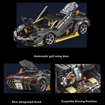 KES Lamborghinies Centenario Roadster High-Tech Seeria ehitusplokid Kiirus Racing Sport Auto Mudel Tellised Mänguasi Lastele