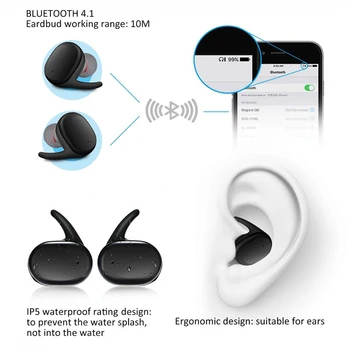 Y30 TWS Juhtmeta kõrvaklapid 5.0 Müra Tühistamises Kõrvaklapid Headset Stereo Heliga Muusika-kõrva Earbuds Jaoks Android, IOS nutikas telefon